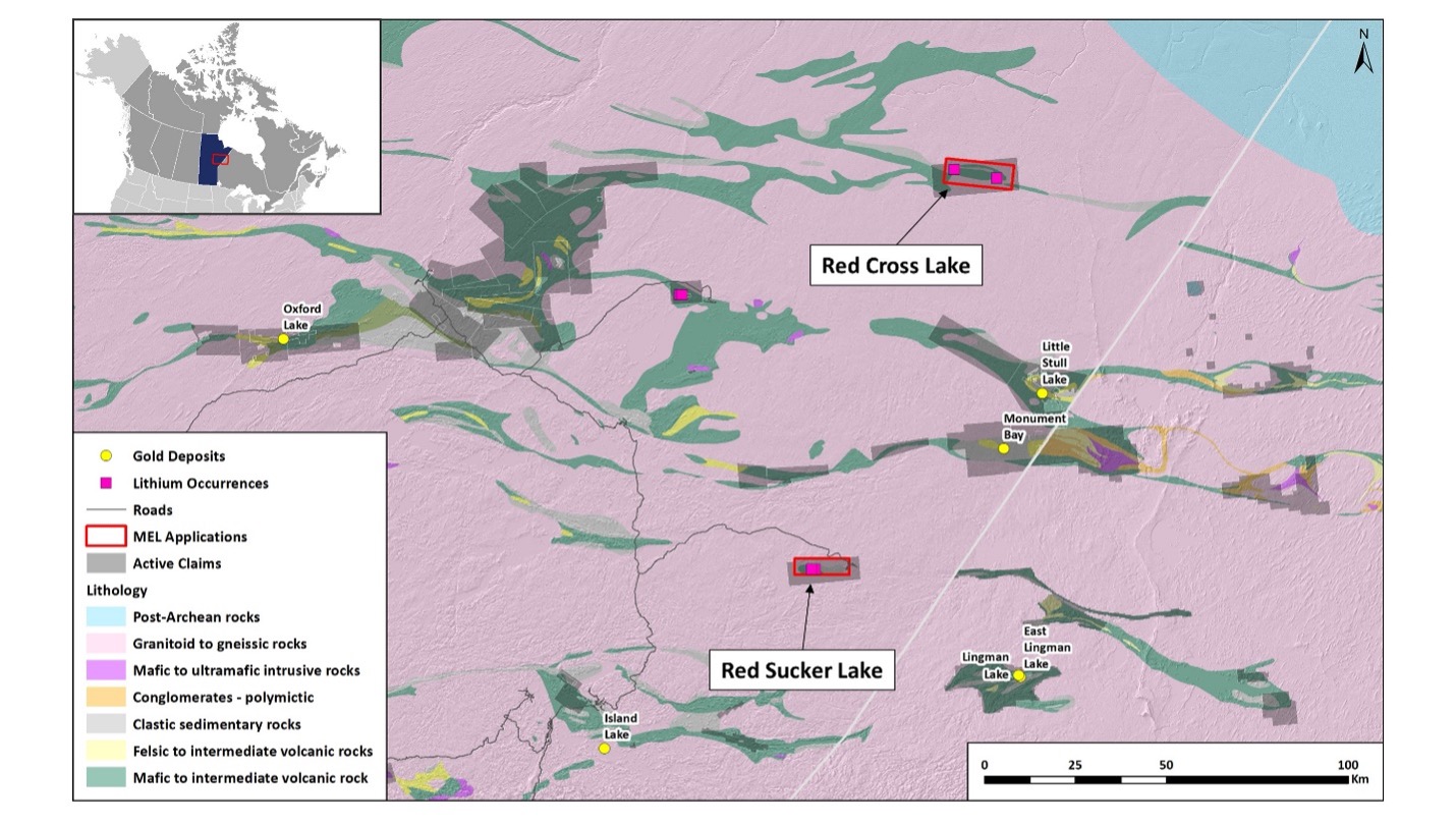 Figure 2. Location Map of the Superior Project MEL applications